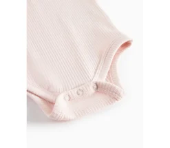 MarMar Copenhagen Body med lange ærmer - Rosa- Bodystocking Langærmet