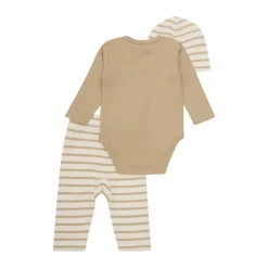 Fixoni Bodysæt m. hue - Sesame- Bodystocking Langærmet|Leggings