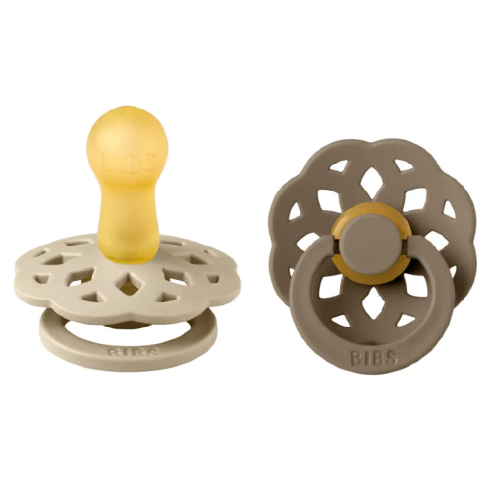BIBS Boheme 2 pk Latex str. 2 - vanilla/dark oak- Sutter