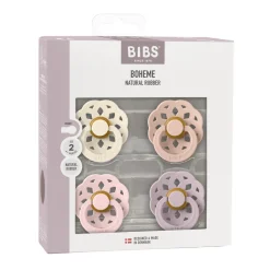 BIBS Boheme 4 pk Latex str. 2 Ivory/Blush/Blossom/Dusky Lilac- Sutter