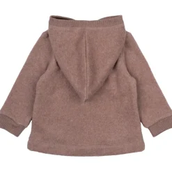 Mikk-Line Bomuld Fleece Cardigan med hætte - BURLWOODME- Softshell & Fleece