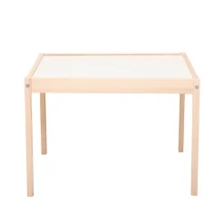 Kukka Bord- og stolesæt - hvid/natur-Børn Børneborde & Stole