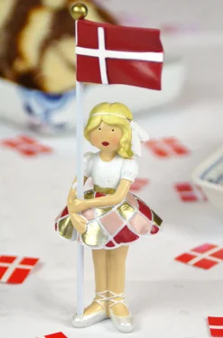 Kids By Friis Bordpynt, flag med ballerina-Børn Fødselsdagstoge