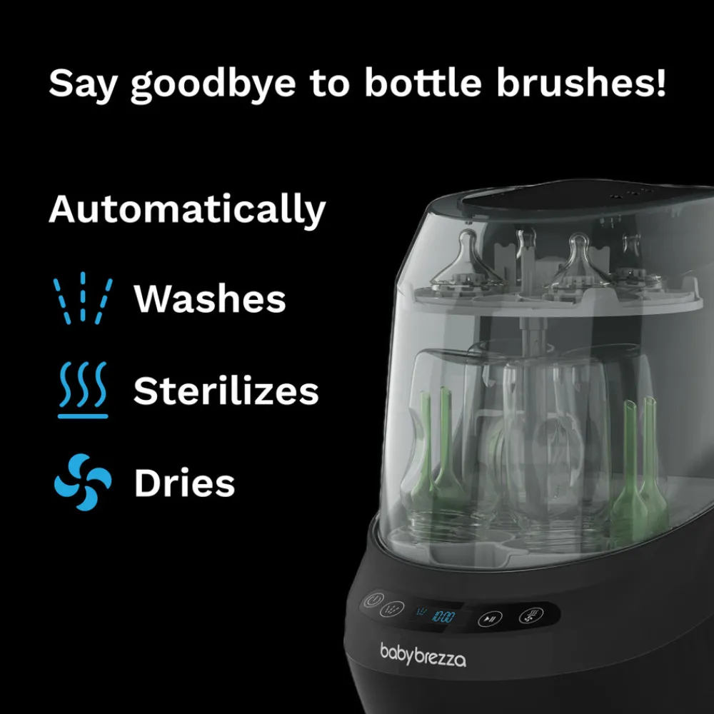 Baby Brezza Bottle Washer Pro Black- Tilberedning & Rengøring