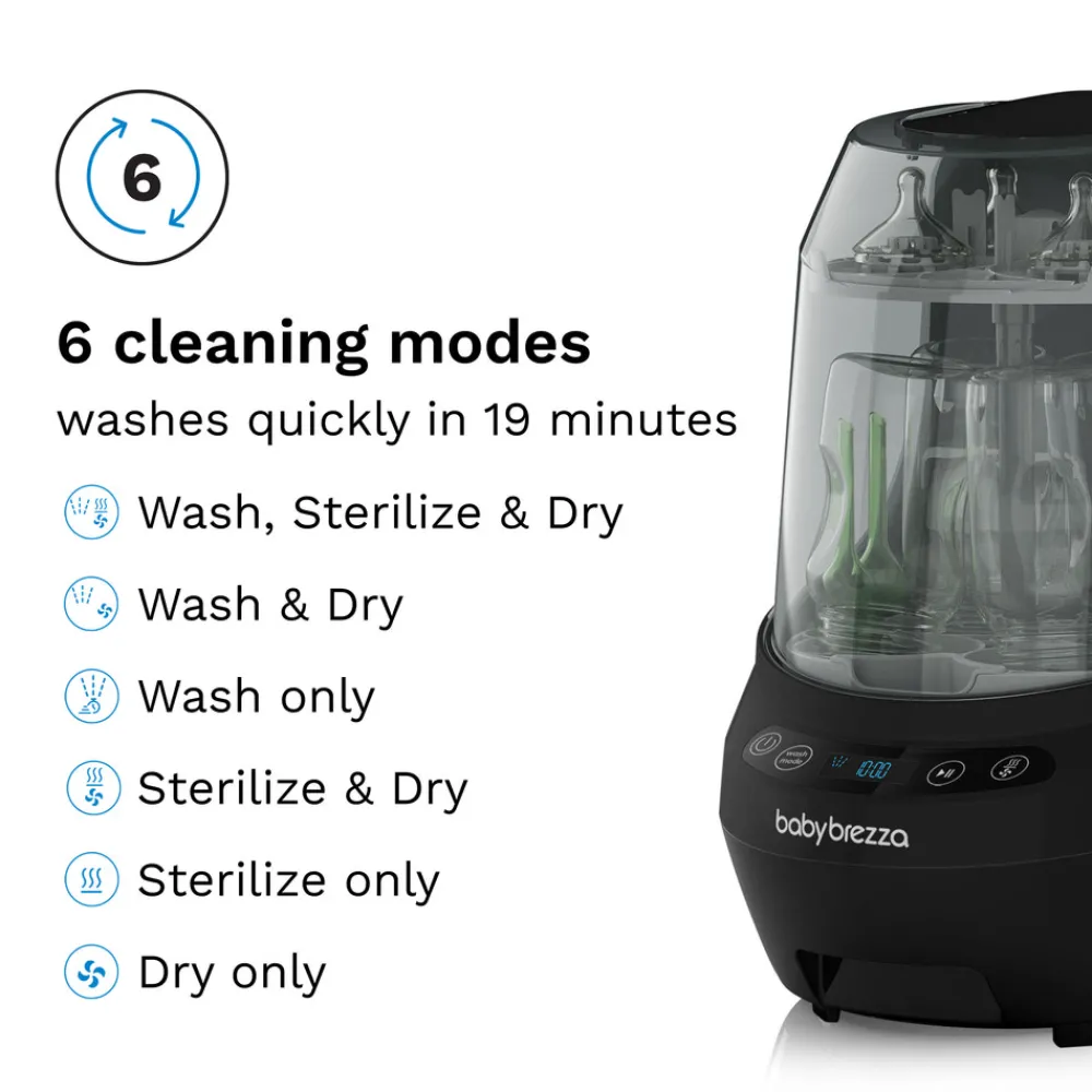 Baby Brezza Bottle Washer Pro Black- Tilberedning & Rengøring