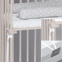 Babybay Boxspring bedside crib - beige-Børn Side By Side Senge