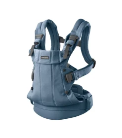 BabyBjörn Bæresele Harmony - Vævet mélange, Blå- Bæreseler & Vikler