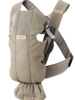 BabyBjörn Bæresele Mini - 3D-mesh, Grå beige- Bæreseler & Vikler