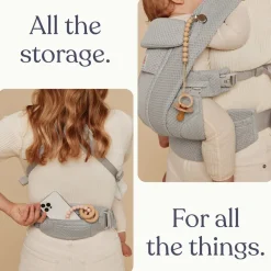 Ergobaby Bæresele, Omni Deluxe, Mesh - Onyx Black- Bæreseler & Vikler