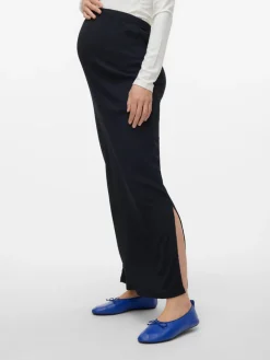 MamaLicious Caileen maxi nederdel - BLACK- Kjoler/Nederdele