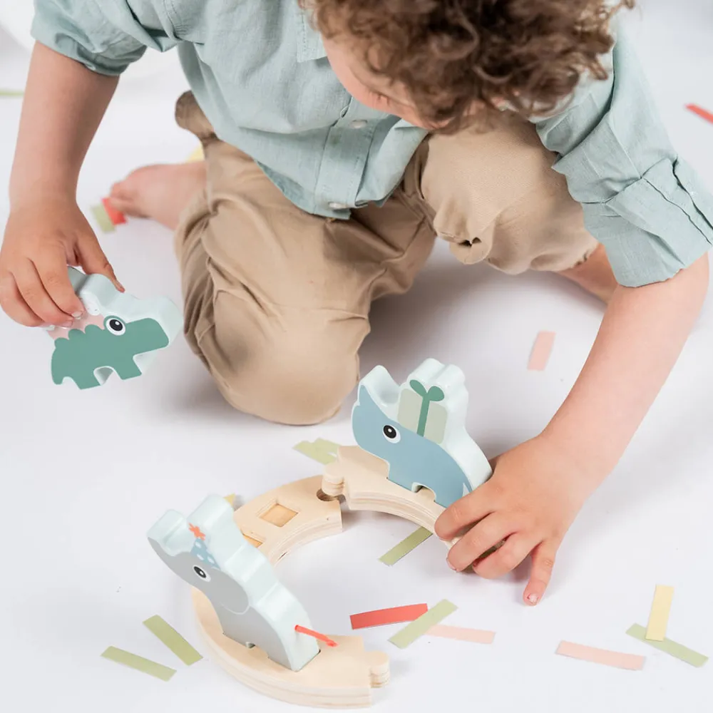 Done By Deer Celebration parade Deer friends Farvemix-Børn Fødselsdagstoge|Trælegetøj