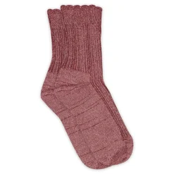 MP Denmark Celosia glitter strømper - Maroon- Strømper