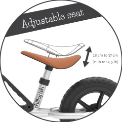 Chillafish Charlie letvægts-balancecykel silver- Løbecykler & Cykler