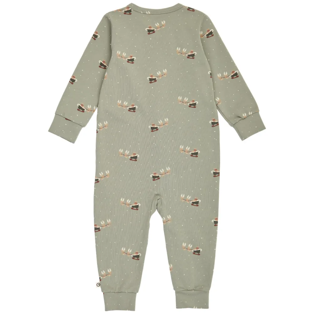 Müsli Christmas Heldragt - Shadow/Deep green/Balsam cream- Juletøj|Heldragter U. Fod