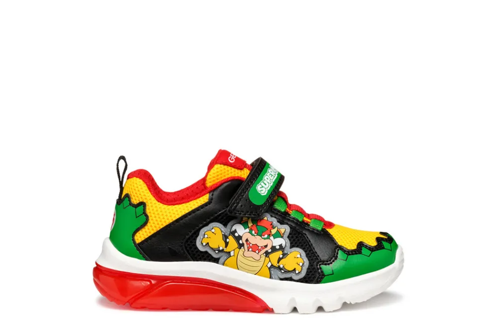 Geox CIBERDRON - C3221- Sneakers Med Blink|Sneakers Med Lys