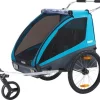 Thule Coaster XT - blue- Søskende/Tvillingevogne|Cykelvogne