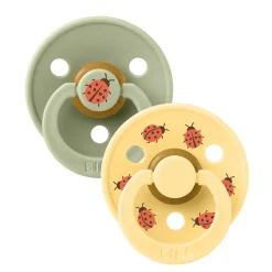 BIBS colour 2 pk ladybug latex str 3 sage mix- Sutter