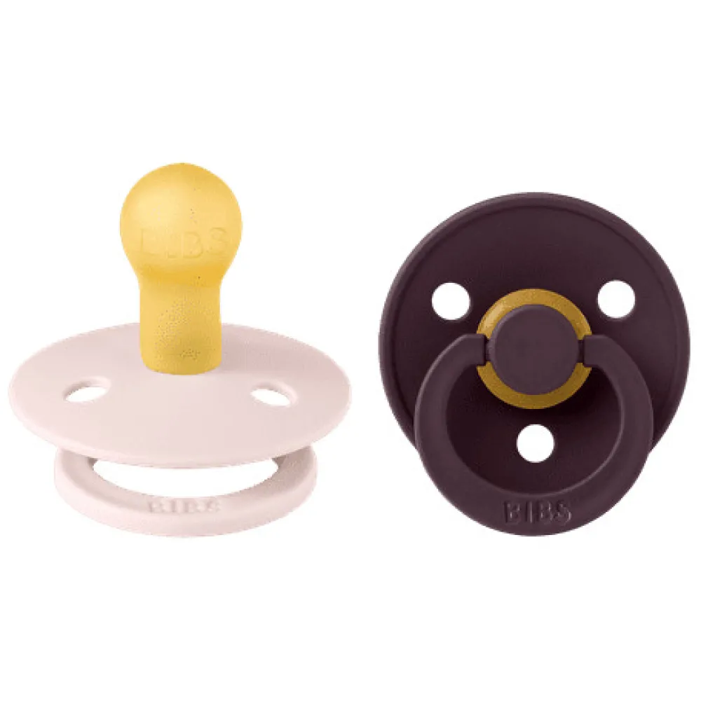 BIBS Colour 2 Pk Latex Str 1 Petal/Plum- Sutter