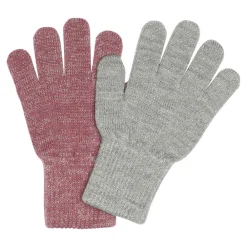 Melton Comfy glitter vanter 2-pak - Mix Light Grey Mel Grape Shake- Luffer & Vanter