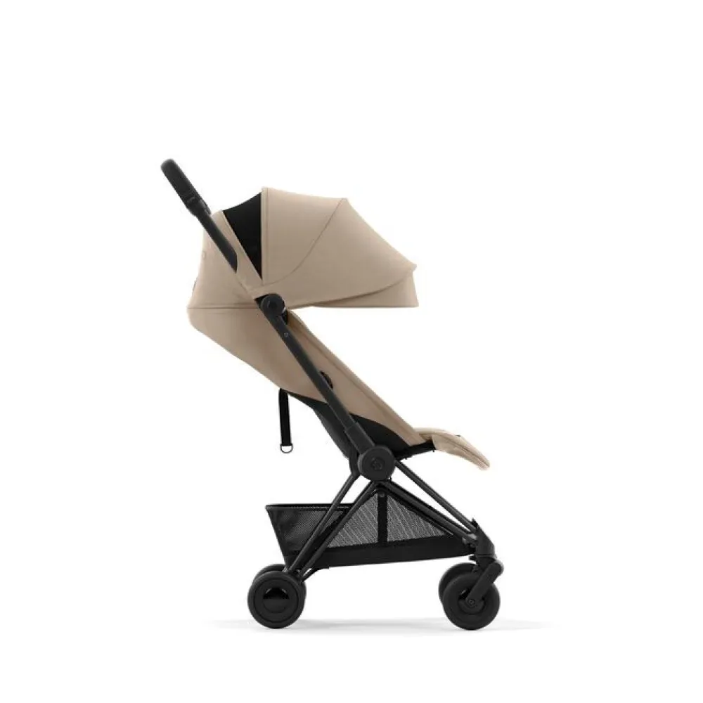 Cybex COYA - Matt Black Cozy Beige- Rejseklapvogne
