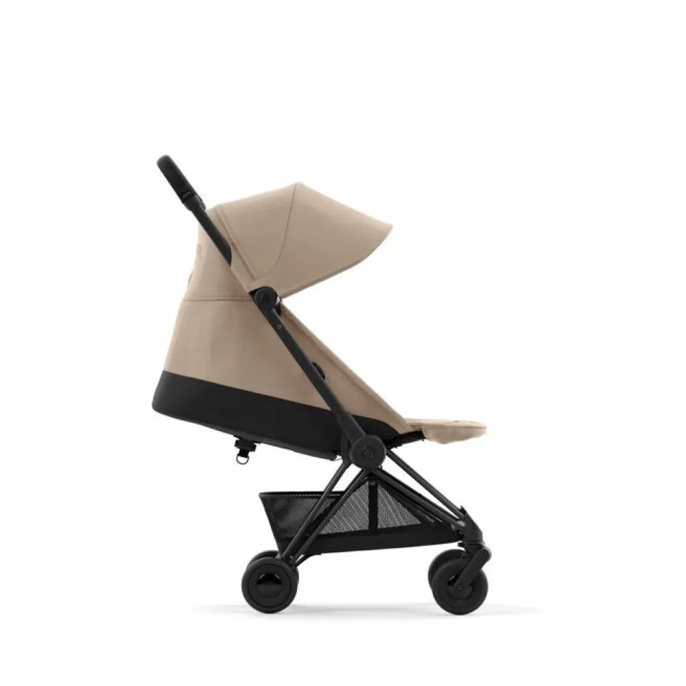 Cybex COYA - Matt Black Cozy Beige- Rejseklapvogne