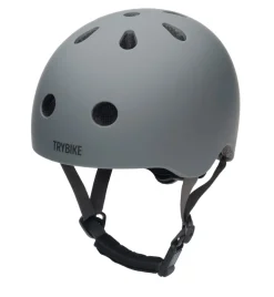Trybike Cykelhjelm med retrolook – antracitgrå XS- Cykelhjelme & Tilbehør|Cykelstole & Hjelme