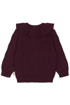 PETIT PIAO Dalia Cardigan - Dark Grape- Cardigans, Veste & Trøjer
