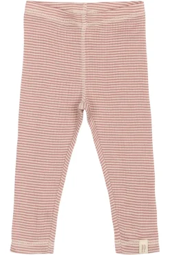 PETIT PIAO Dante Uld Leggings - Nostalgic Rose/Dark Off White- Uldunderdele|Leggings