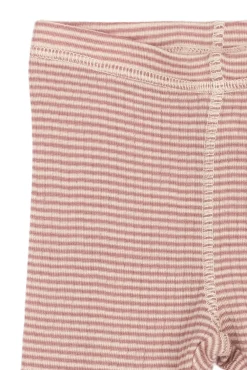 PETIT PIAO Dante Uld Leggings - Nostalgic Rose/Dark Off White- Uldunderdele|Leggings