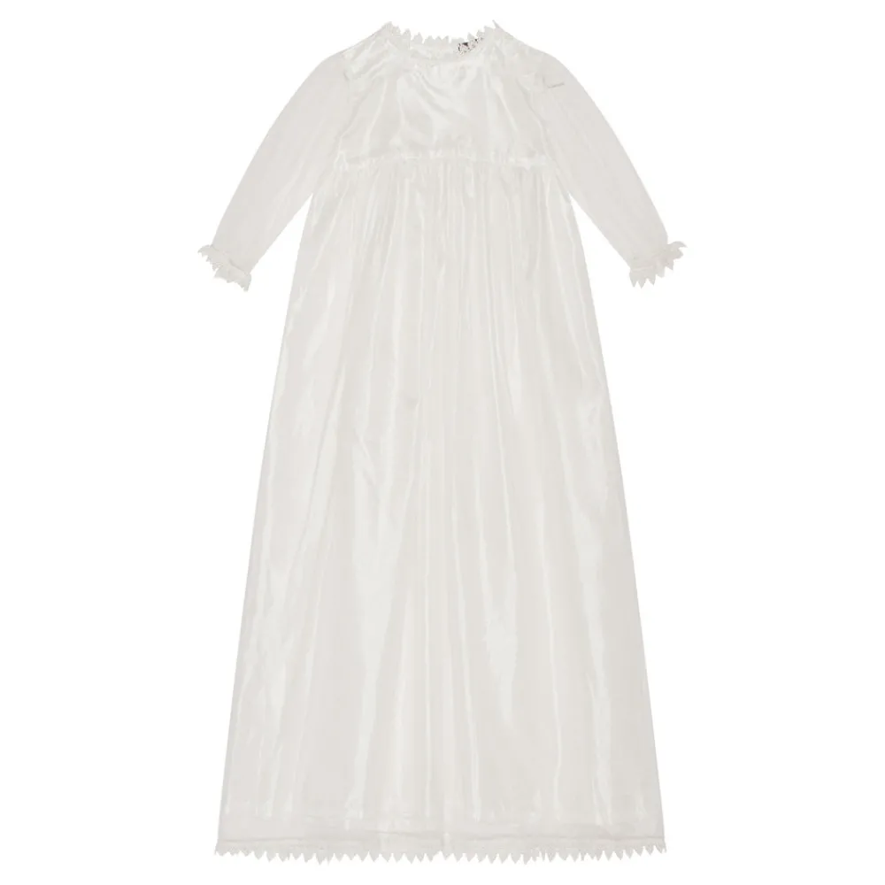 Jocko Dåbskjole i tyl - Off White- Dåbskjoler, Sæt & Tilbehør