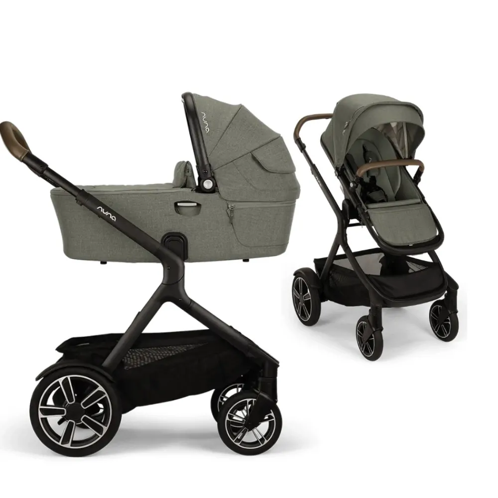 Nuna Demi Next inkl. liggedel - Pine- Kombivogne Med Flade Sæder