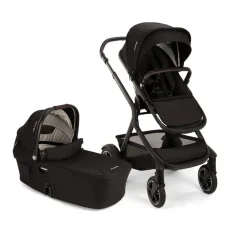 Nuna Demi Next inkl. liggedel - Caviar- Kombivogne Med Flade Sæder
