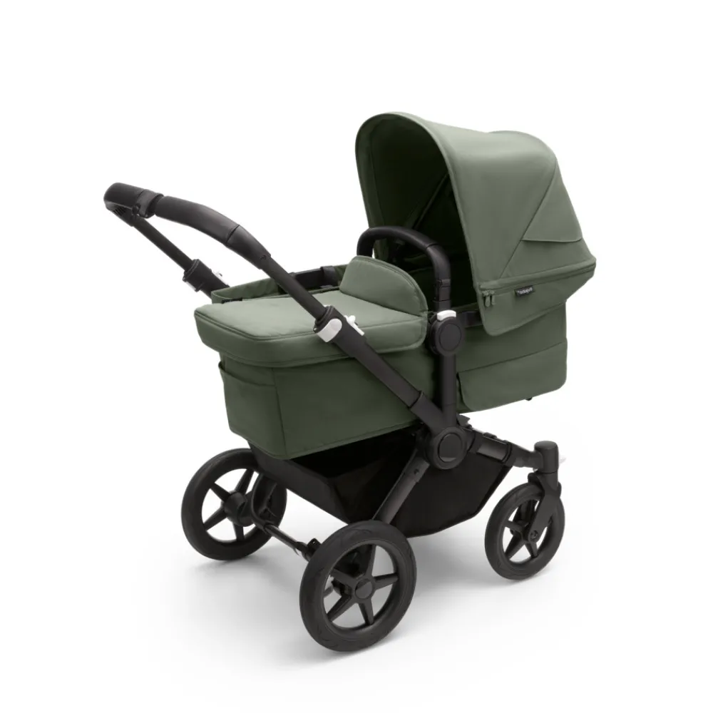 Bugaboo Donkey 5 mono complete - forest green/black stel- Søskende/Tvillingevogne|Kombivogne Med Ergonomiske Sæder