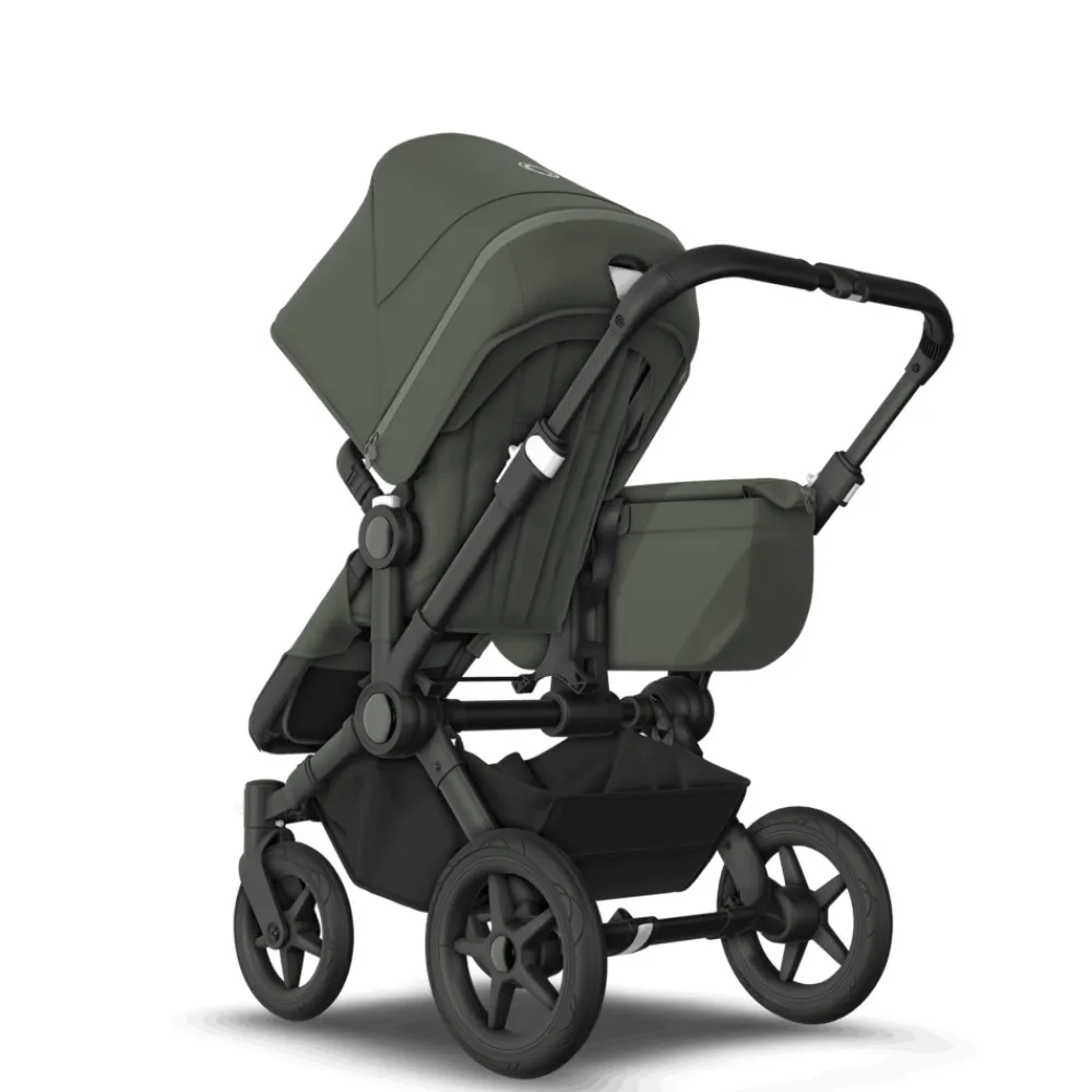 Bugaboo Donkey 5 mono complete - forest green/black stel- Søskende/Tvillingevogne|Kombivogne Med Ergonomiske Sæder