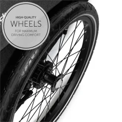 Hauck Dryk duo cykelanhænger - melange grey- Søskende/Tvillingevogne|Cykelvogne