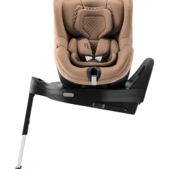Britax Römer Dualfix Pro M Lux - Warm caramel- Autostole Med Integreret Baser|Autostole 61-105 Cm (3 Mdr.-4 År)