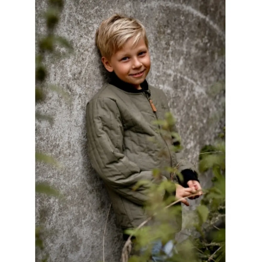 Mikk-Line Duvet jakke - DUSTYOLIVE- Termotøj