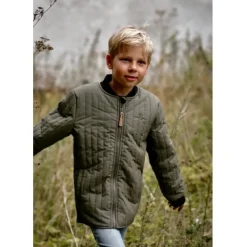 Mikk-Line Duvet jakke - DUSTYOLIVE- Termotøj