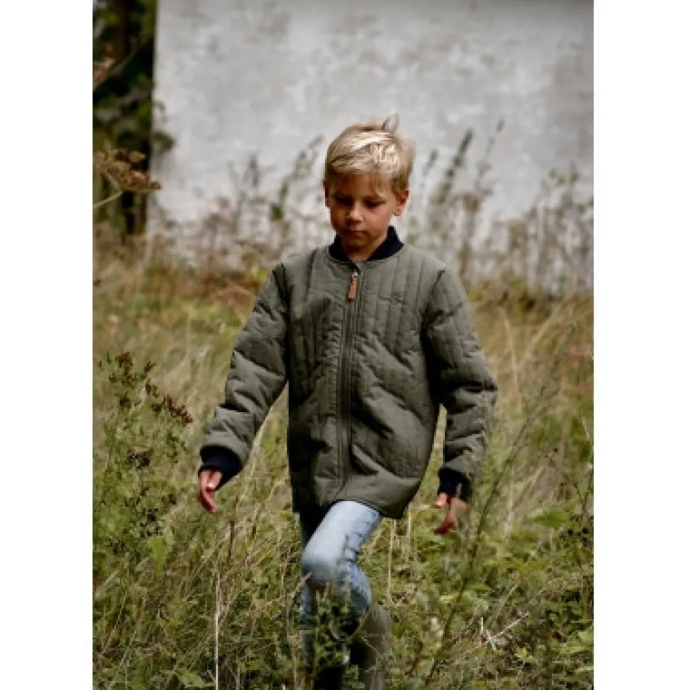 Mikk-Line Duvet jakke - DUSTYOLIVE- Termotøj