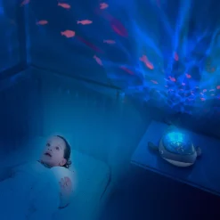 Pabobo Dynamic Undervands Projector Hval-Børn White Noise Og Højtalere|Lamper