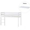 Hoppekids ECO Comfort halvhøj seng med madras 70x160 cm. - hvid-Børn Juniorsenge