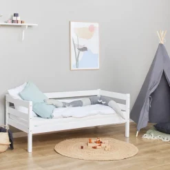 Hoppekids ECO Comfort Juniorseng hvid, med sengehest og skuffesæt-Børn Pakkeløsninger|Juniorsenge