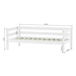 Hoppekids ECO Comfort Juniorseng hvid, med sengehest og skuffesæt-Børn Pakkeløsninger|Juniorsenge