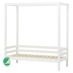 Hoppekids ECO Dream Himmelseng hvid, med himmel-Børn Pakkeløsninger|Juniorsenge