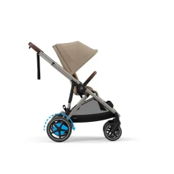 Cybex E-Gazelle S - Almond Beige | beige- Klapvogne Med Flade Sæder