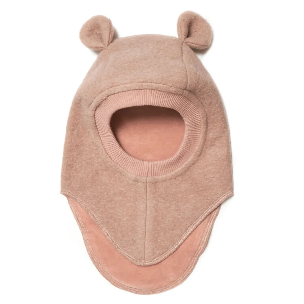 HUTTEliHUT Elefanthue m. Ører Blød Uld - Rose Melange- Elefanthuer & Huer|Uldhuer, Uldvanter & Uldfutter