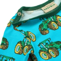 Småfolk Elstar Langærmet Body - Blue glow- Bodystocking Langærmet