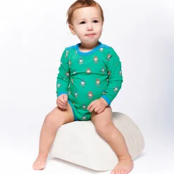 Småfolk Elstar Langærmet Body - Lawn- Bodystocking Langærmet