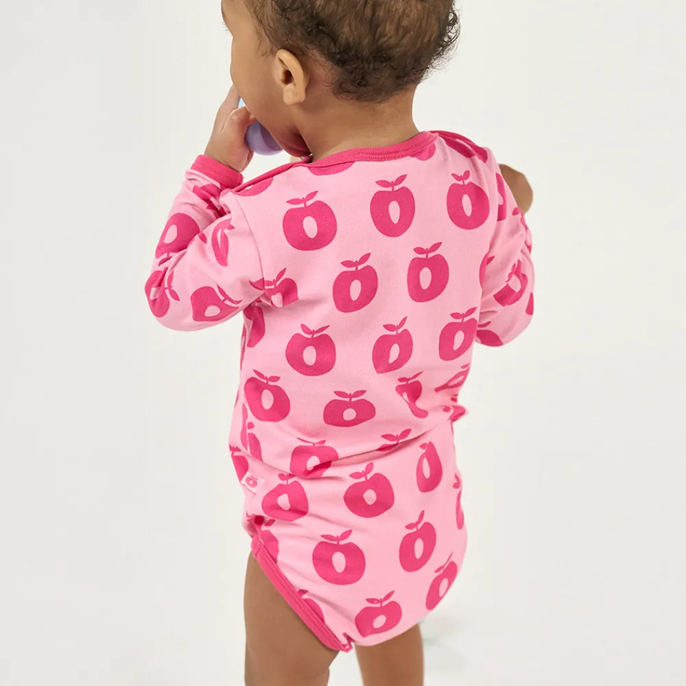 Småfolk Elstar Langærmet Body - Pink lilac- Bodystocking Langærmet