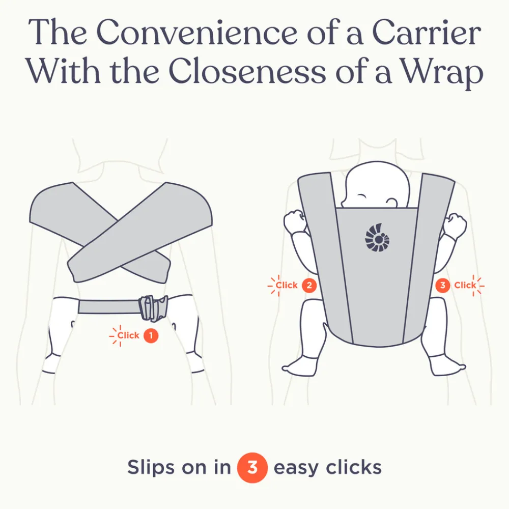 Ergobaby Embrace - pure black- Bæreseler & Vikler